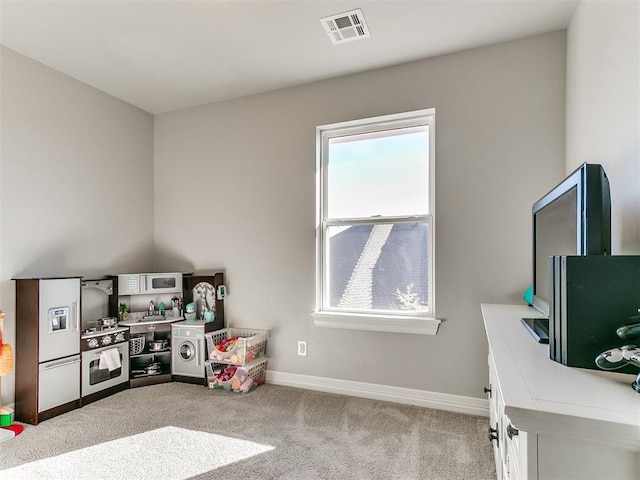 interior space with carpet floors