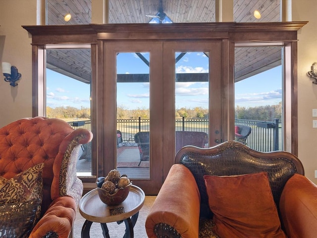 5451 Cottonwood Creek Cir, Norman, OK 73069 - living area featuring healthy amount of natural light
