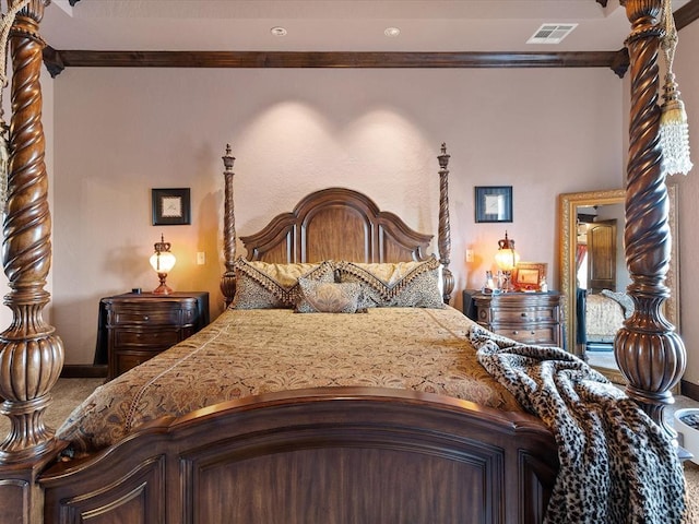 5451 Cottonwood Creek Cir, Norman, OK 73069 - carpeted bedroom with ornamental molding and baseboards
