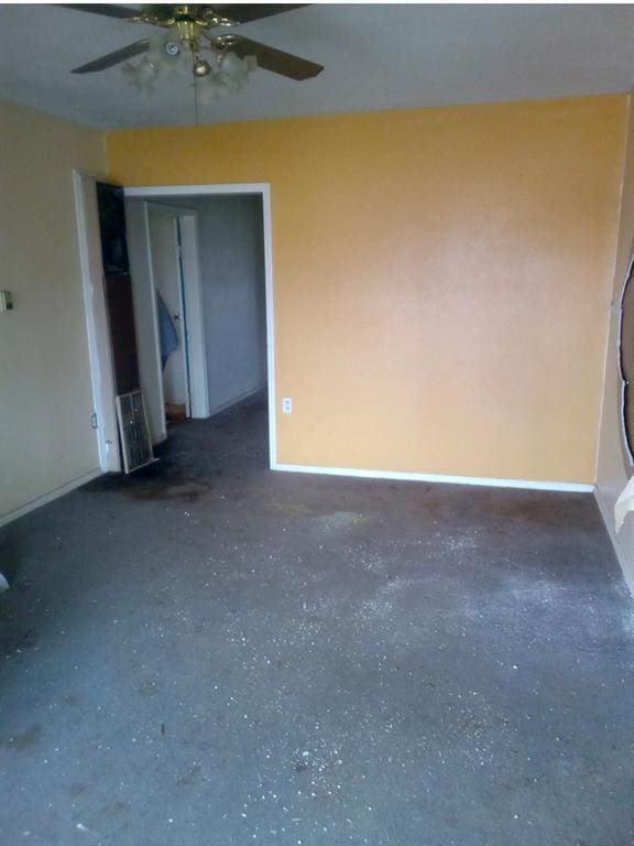 view of spare room