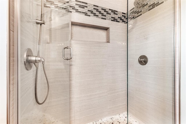 bathroom with an enclosed shower