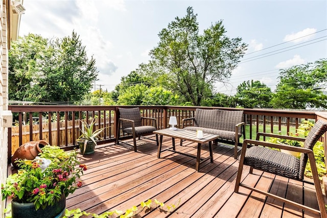 view of wooden terrace