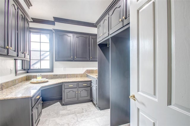5801 Oak Tree Rd, Edmond, OK 73025 - washroom featuring ornamental molding