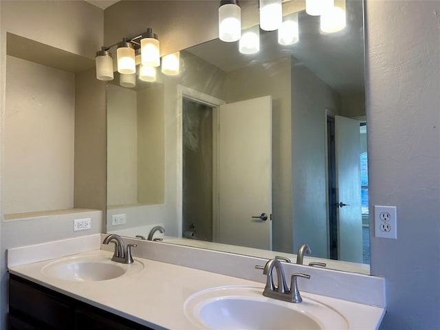 bathroom with vanity