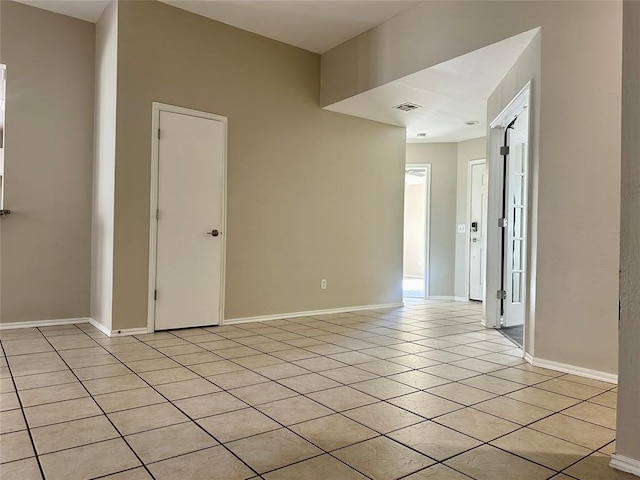 view of tiled empty room