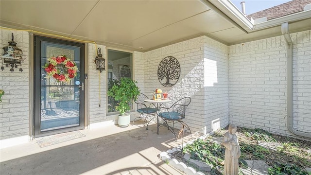 property entrance with a porch