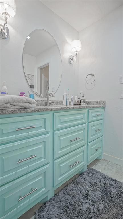 bathroom featuring vanity and tile patterned floors