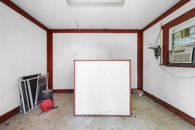 spare room with cooling unit
