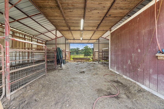 view of horse barn
