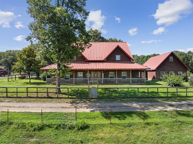 3340 Whitefish Rd, Watson, OK 74963 - view of front of house featuring a porch