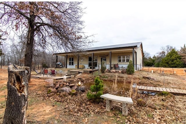 view of front of house with covered porch