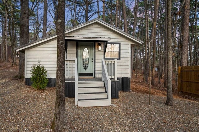 view of bungalow-style home