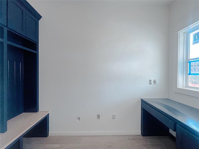 mudroom featuring baseboards