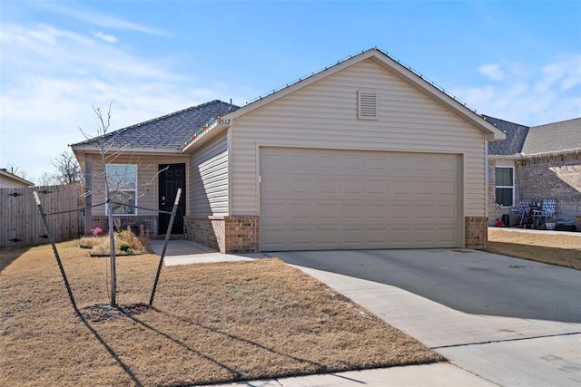 ranch-style house with a garage