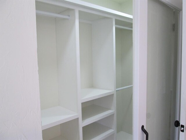 view of closet