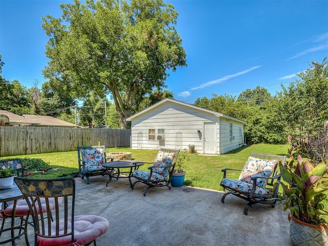 view of patio / terrace with an outdoor hangout area