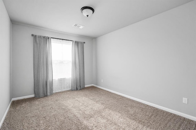 view of carpeted empty room