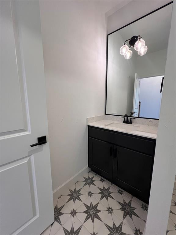 bathroom with vanity