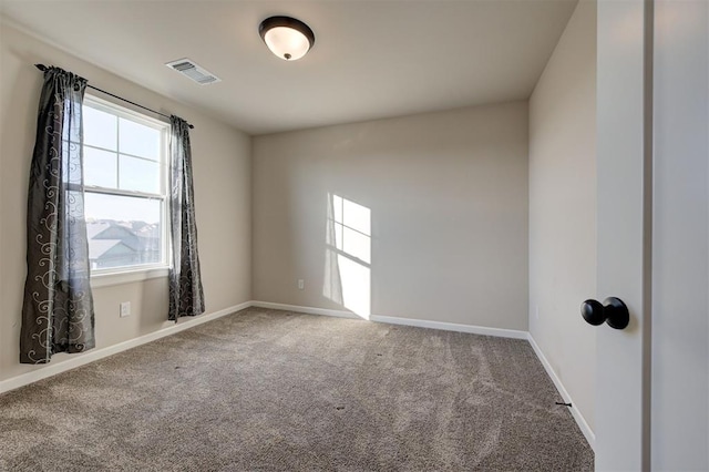 view of carpeted empty room