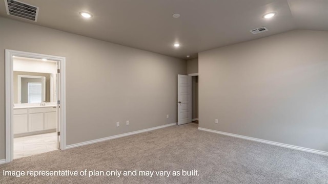 13581 Hickory Way, Edmond, OK 73025 - carpeted empty room featuring baseboards and recessed lighting