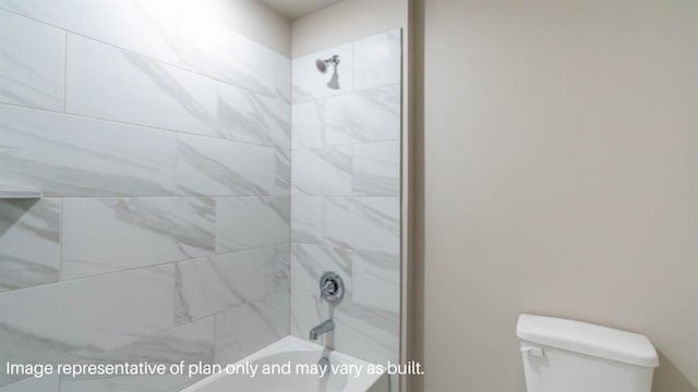 13581 Hickory Way, Edmond, OK 73025 - bathroom with shower / tub combination and toilet