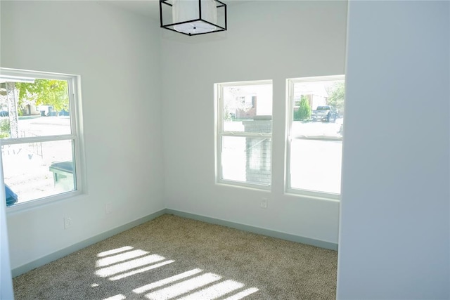 view of carpeted empty room