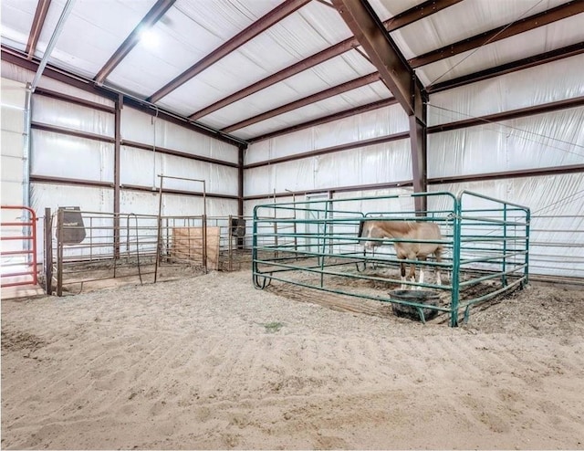 view of horse barn