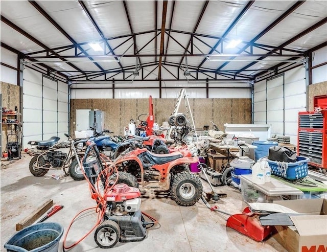 garage featuring a carport