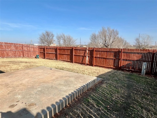 view of yard featuring a patio