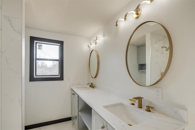 bathroom featuring vanity