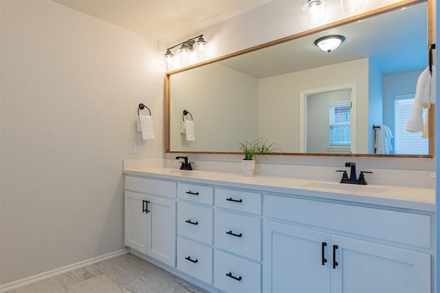 bathroom with vanity