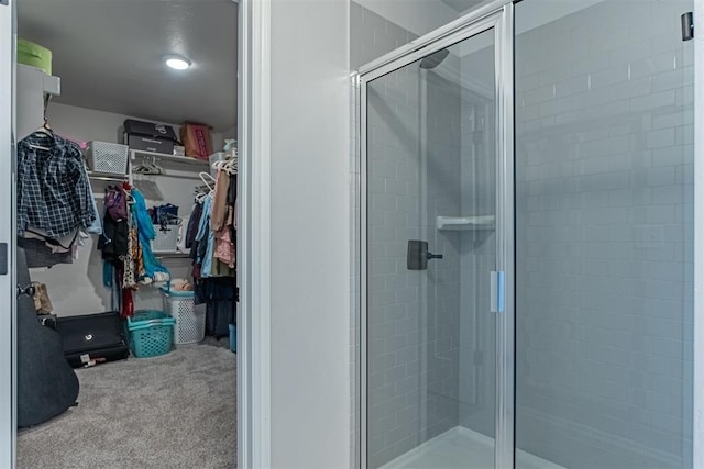 bathroom with walk in shower