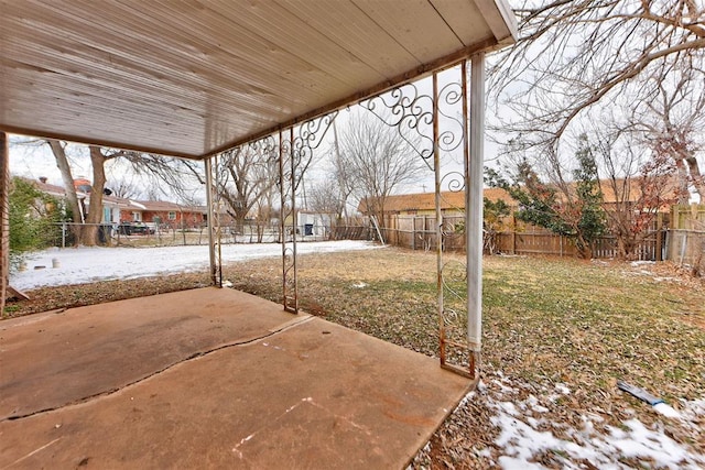 view of patio / terrace with a fenced backyard