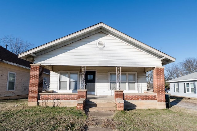 bungalow with covered porch