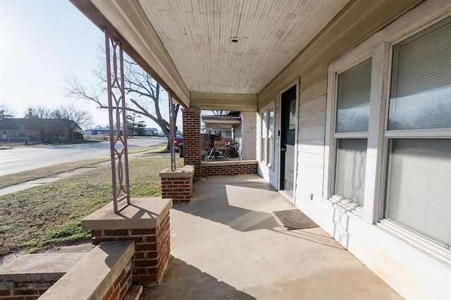 view of patio / terrace with a porch