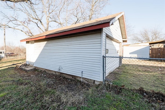 exterior space featuring an outdoor structure