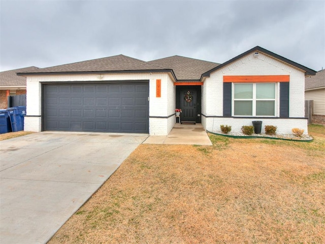 ranch-style house with a garage