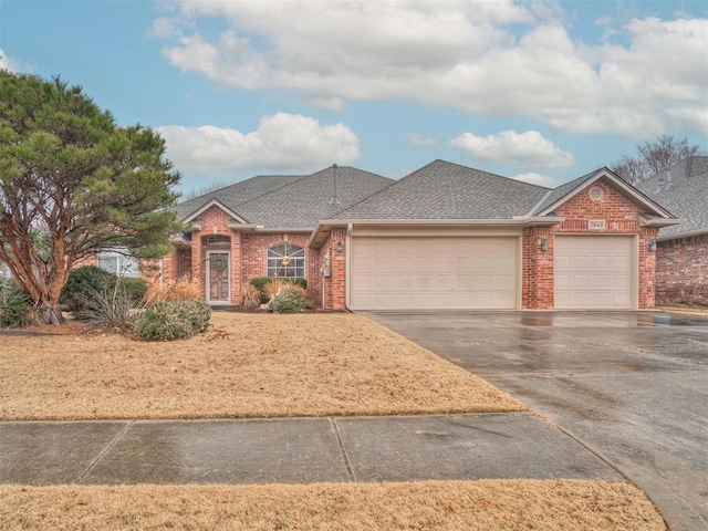 ranch-style house with a garage