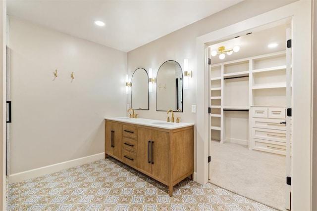 bathroom with vanity