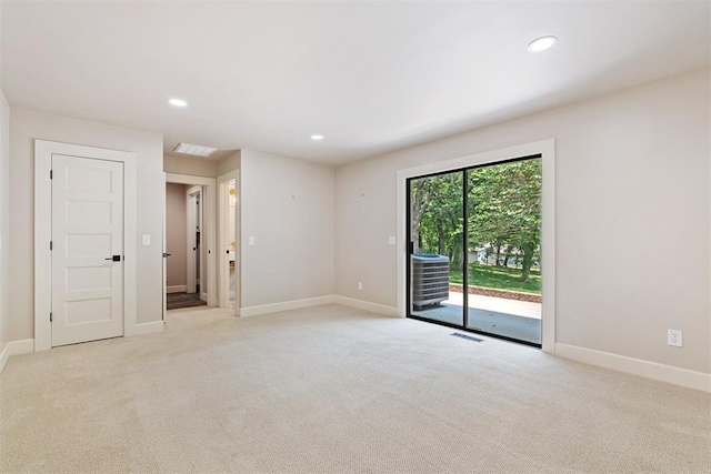 view of carpeted empty room