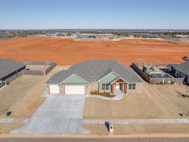 birds eye view of property