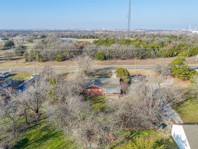 drone / aerial view featuring a rural view