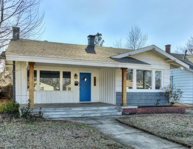 bungalow-style house featuring a porch