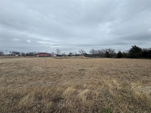 view of yard featuring a rural view