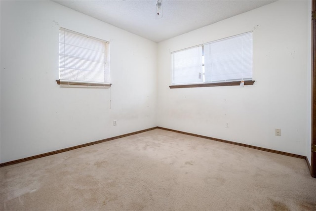 spare room with carpet floors and plenty of natural light