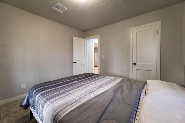 bedroom with carpet floors