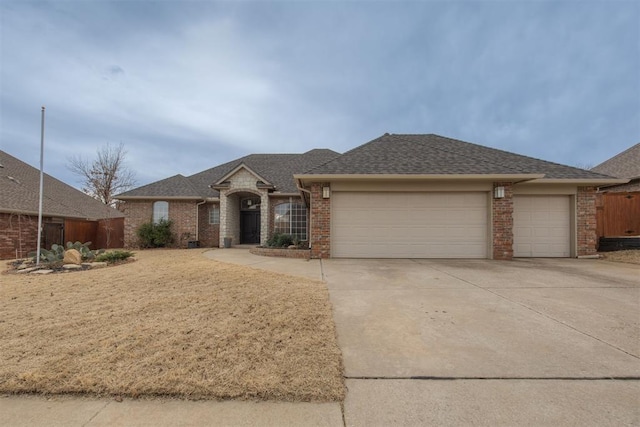 ranch-style house with a garage