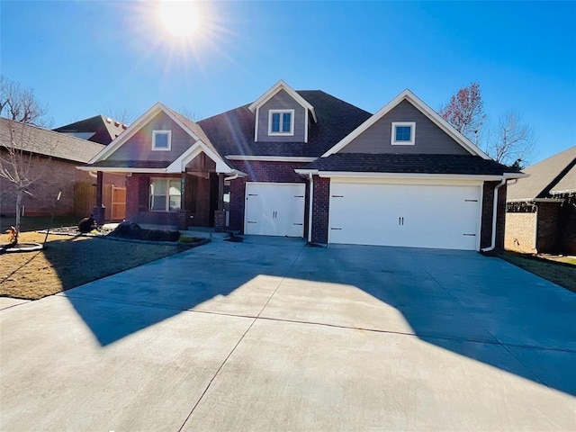 craftsman-style home featuring a garage