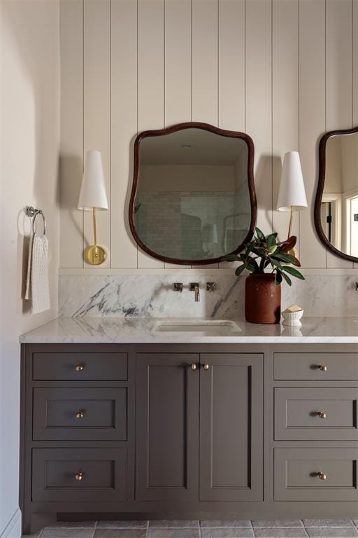 bathroom featuring vanity