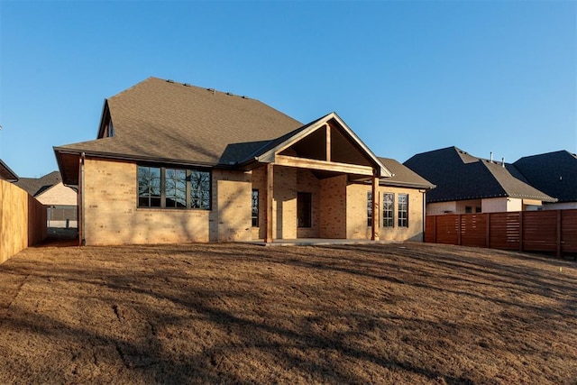 view of rear view of house